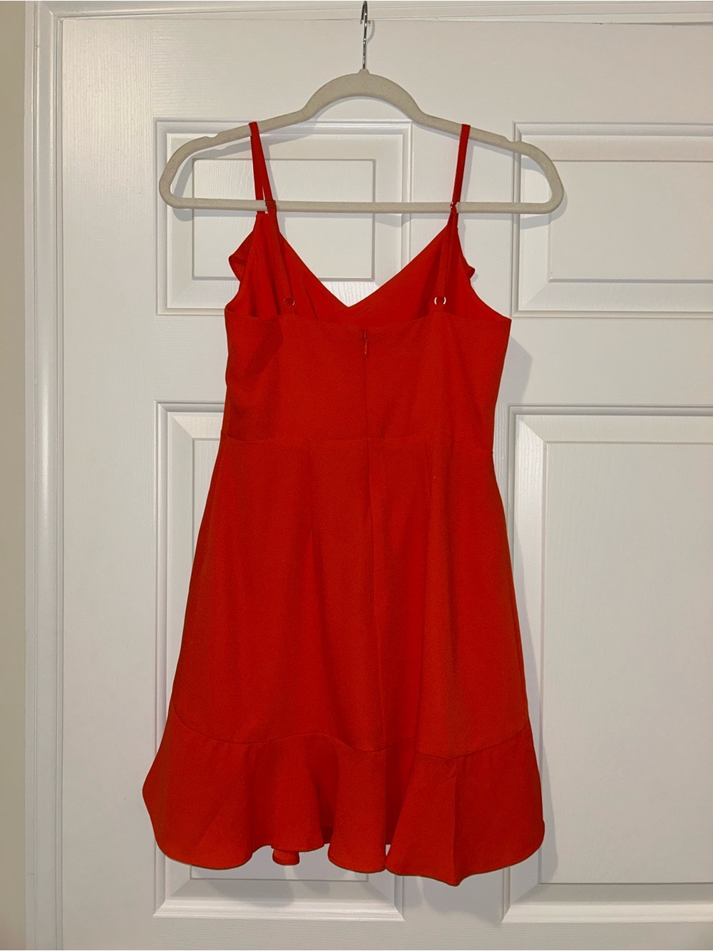BCBGMaxAzria Orange Ruffle Mini Dress - Picture 4 of 4